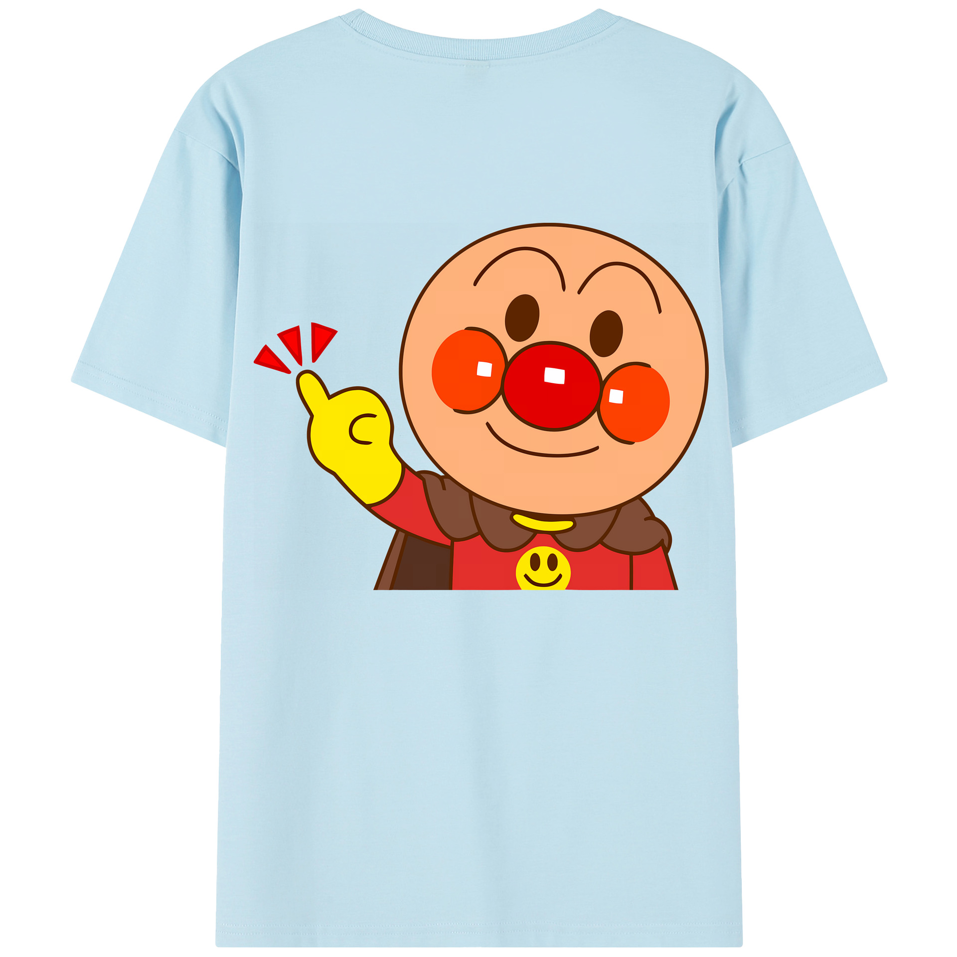 （画像用） アンパンマン Anpanman 綿100％半袖Tシャツ（背面プリント）